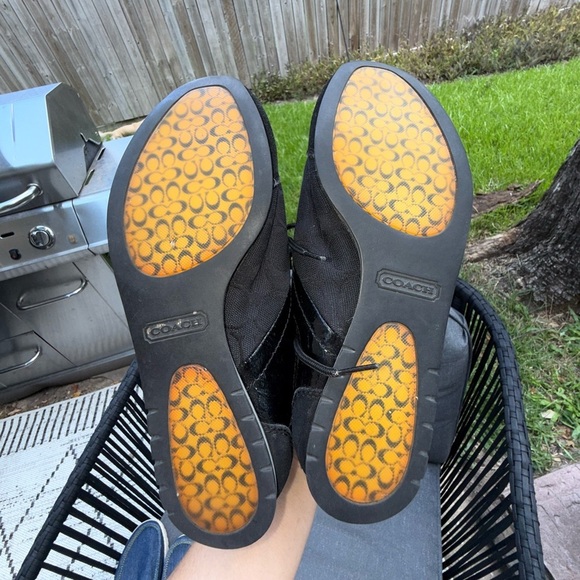 ▶️ COACH ◀️ Kodie Canvas All Black Shoes  6 - Picture 10 of 11